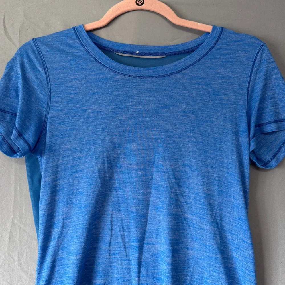lululemon athletica Blue Short Sleeve Performance Tee - Picture 4 of 6